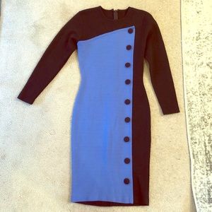Vintage Midi Dress-Long Sleeves